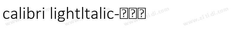 calibri lightltalic字体转换